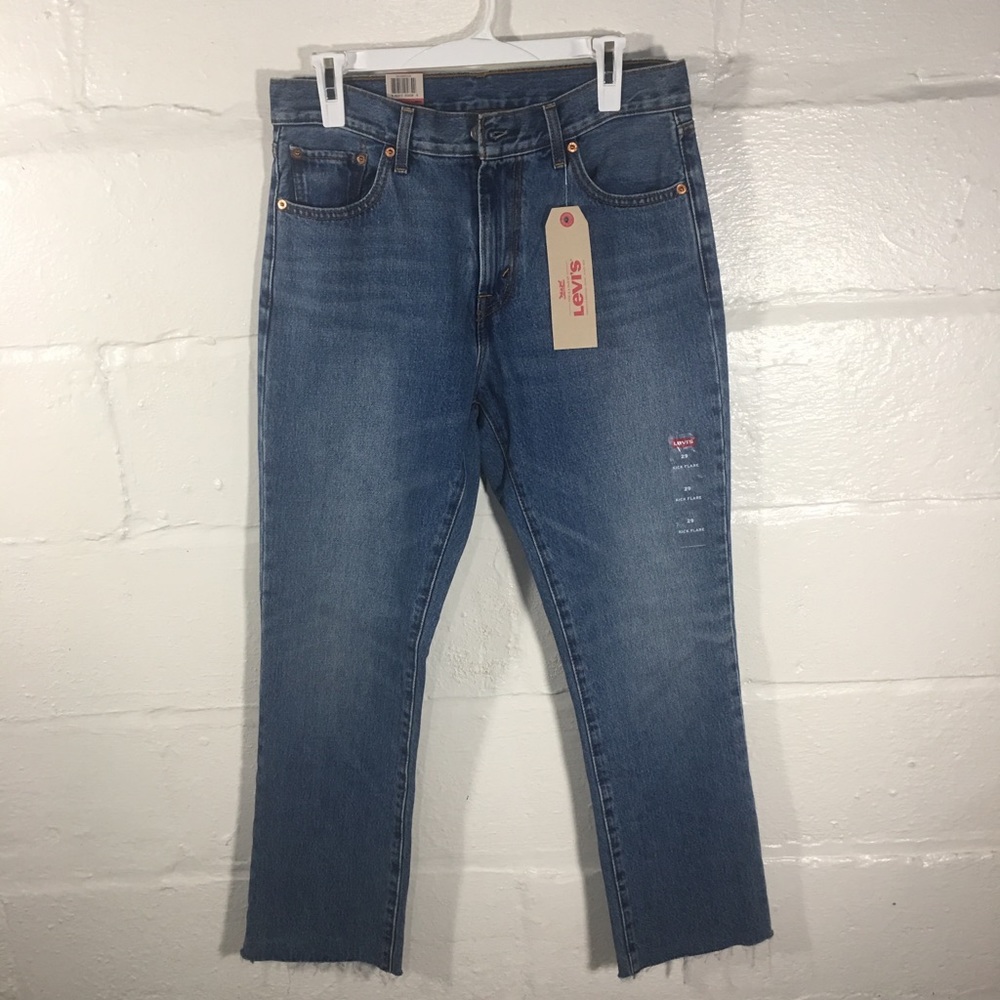 Levi’s Denim Jeans Kick Flare Crop Ankle New 29